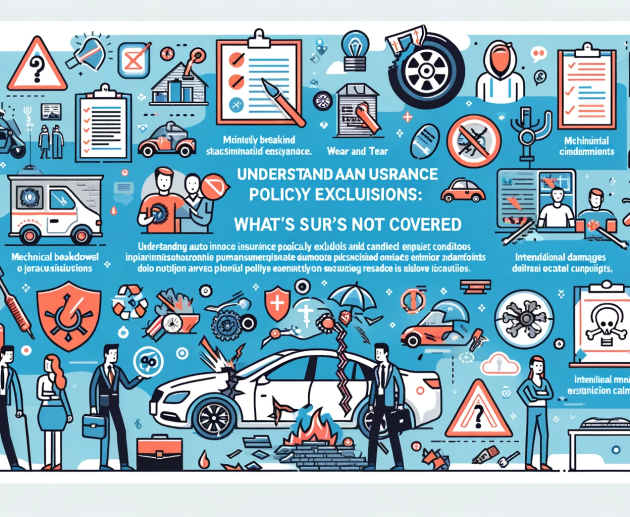 Understanding Auto Insurance Policy Exclusions What’s not covered